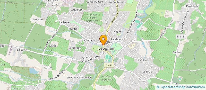 localisation de l'entreprise RYST & PINAULT  LEOGNAN