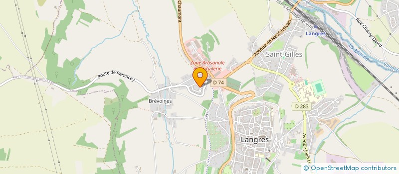 localisation de l'entreprise RYTHM'AMBIANCE à LANGRES