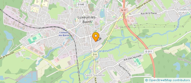 localisation de l'entreprise RYTHM AND DANCE  LUXEUIL-LES-BAINS