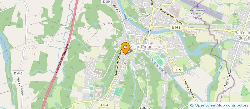 localisation de l'entreprise RYTHM ET DANCE  AIRE-SUR-L'ADOUR