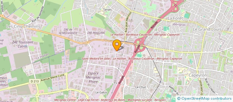 localisation de l'entreprise RYTHM N CO à MERIGNAC