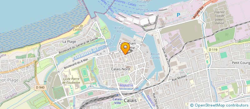 localisation de l'entreprise RYTHM'N STYLE CLS  CALAIS