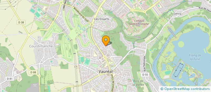 localisation de l'entreprise RYTHM'X à VAUREAL