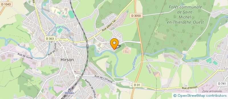 localisation de l'entreprise RYTHME AND FLOW à HIRSON