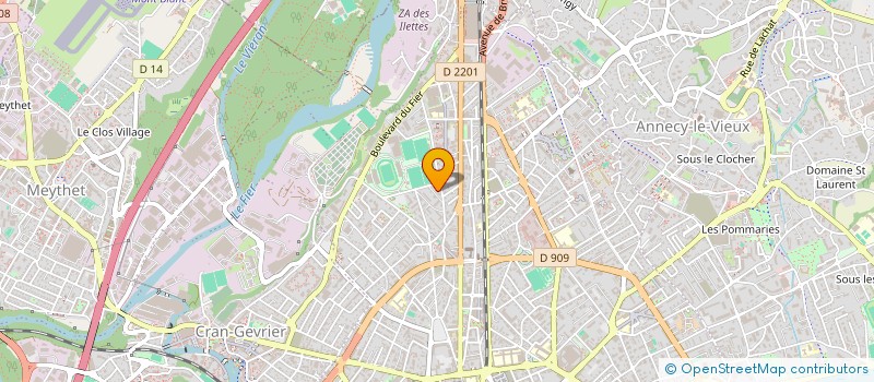 localisation de l'entreprise RYTHME ELEC à ANNECY