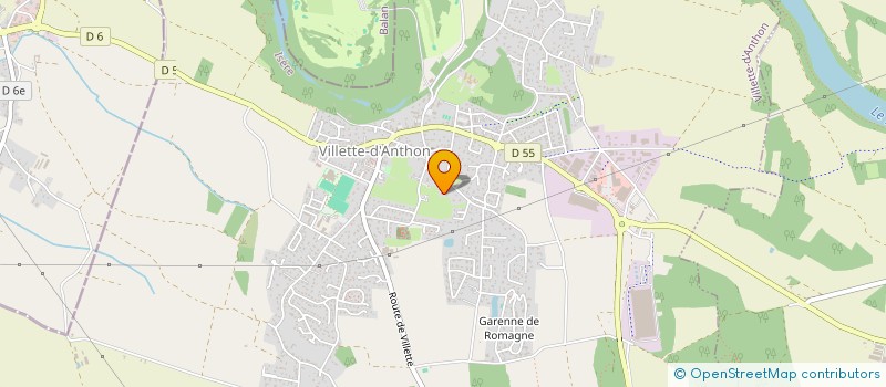 localisation de l'entreprise RYTHME ET ARTS  VILLETTE D'ANTHON