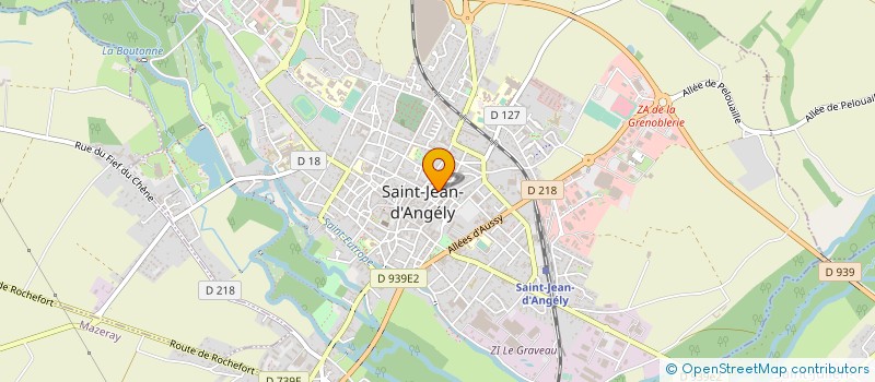 localisation de l'entreprise RYTHME ET DANSE à SAINT-JEAN-D'ANGELY