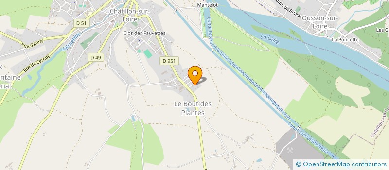 localisation de l'entreprise RYTHME & MOVE à CHATILLON-SUR-LOIRE