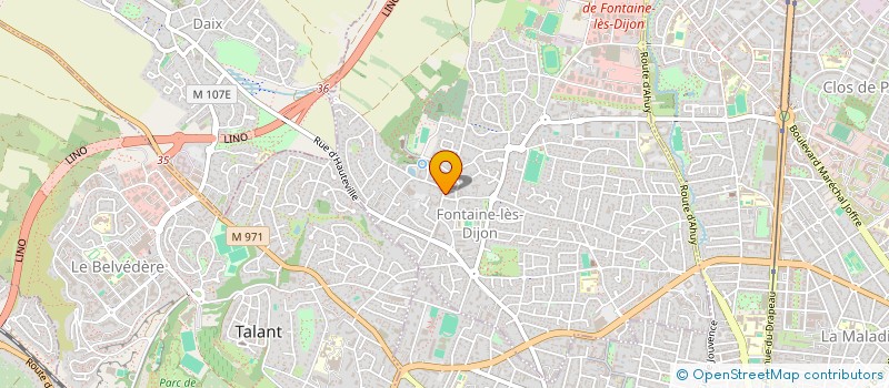 localisation de l'entreprise RYTHMES EN COURS  FONTAINE-LES-DIJON