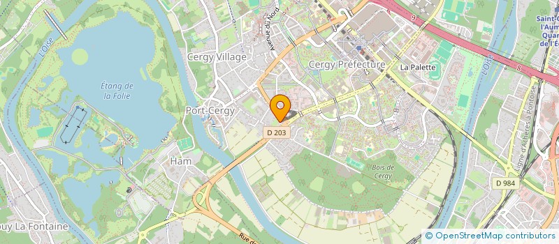 localisation de l'entreprise RYTHMES SONORES DU 95  CERGY