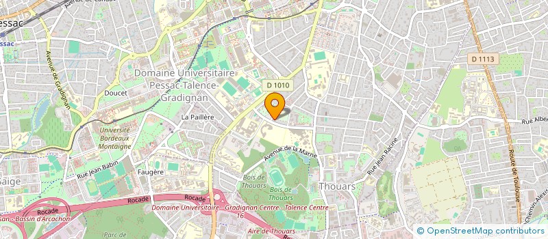 localisation de l'entreprise RYTHMETISSE  TALENCE