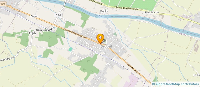 localisation de l'entreprise RYTMIQUE ORGUEIL CLUB ROC  ORGUEIL