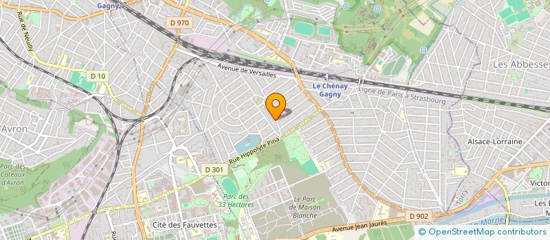 localisation de l'entreprise RYV  GAGNY