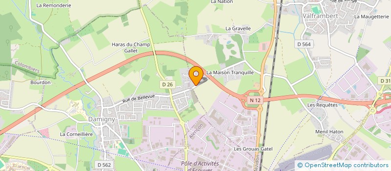 localisation de l'entreprise RYVAS à VALFRAMBERT