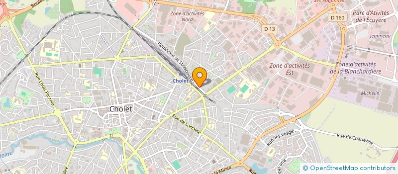 localisation de l'entreprise RYWALA à CHOLET