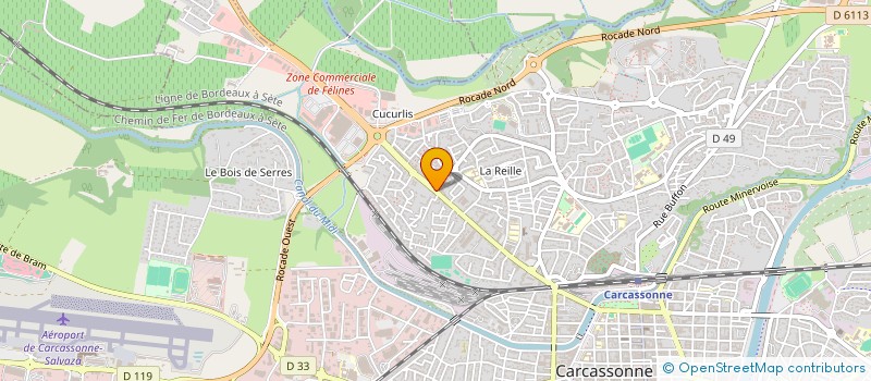 localisation de l'entreprise RZ à CARCASSONNE