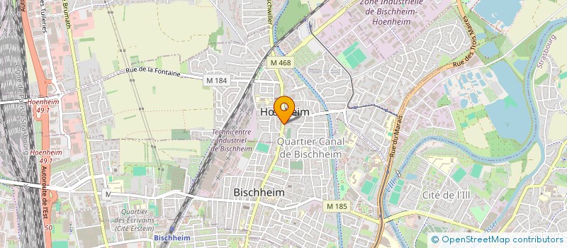 localisation de l'entreprise RZ GESTION  HNHEIM