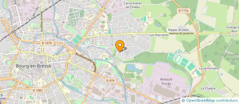 localisation de l'entreprise RZ IMMO à BOURG-EN-BRESSE