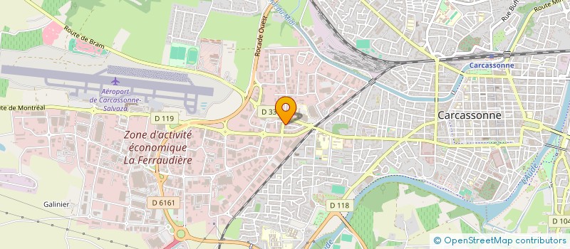 localisation de l'entreprise RZ IMMOBILIER à CARCASSONNE