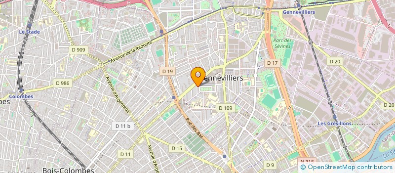 localisation de l'entreprise RZ LOC à GENNEVILLIERS