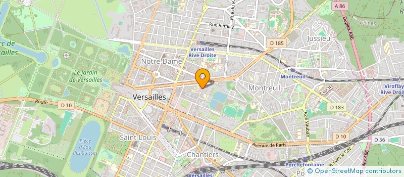 localisation de l'entreprise RZ PEINTURE à VERSAILLES