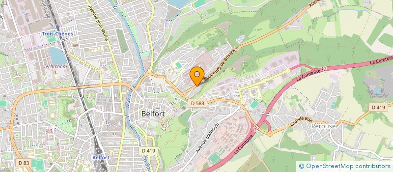 localisation de l'entreprise RZ1  FRAHIER-ET-CHATEBIER