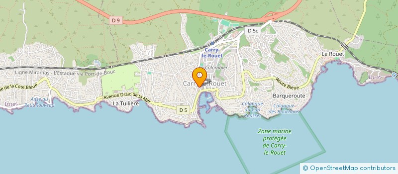 localisation de l'entreprise RZG  CARRY-LE-ROUET