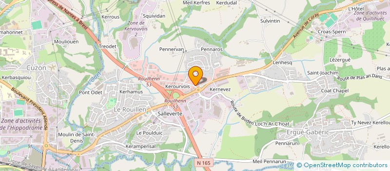 localisation de l'entreprise RZLD  ERGUE-GABERIC