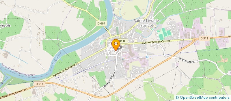 localisation de l'entreprise RZM LOCATION  SAINTE LIVRADE SUR LOT