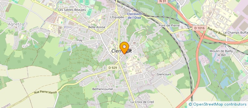 localisation de l'entreprise S 10 à CLERMONT