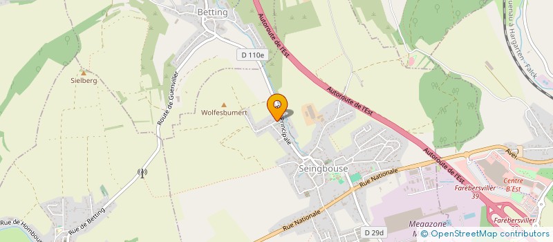 localisation de l'entreprise S 2 J  SEINGBOUSE
