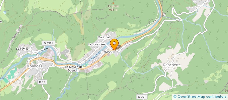 localisation de l'entreprise S 2 P HOLDING à CHASSAL-MOLINGES