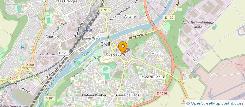 localisation de l'entreprise S 2 R SOCIETE DE RESTAURATION RAPIDE  CREIL