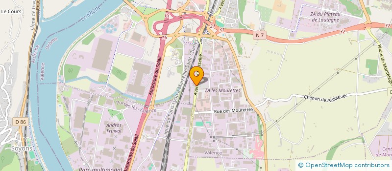 localisation de l'entreprise S 26  VALENCE