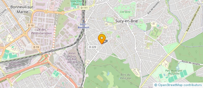 localisation de l'entreprise S 27  SUCY-EN-BRIE