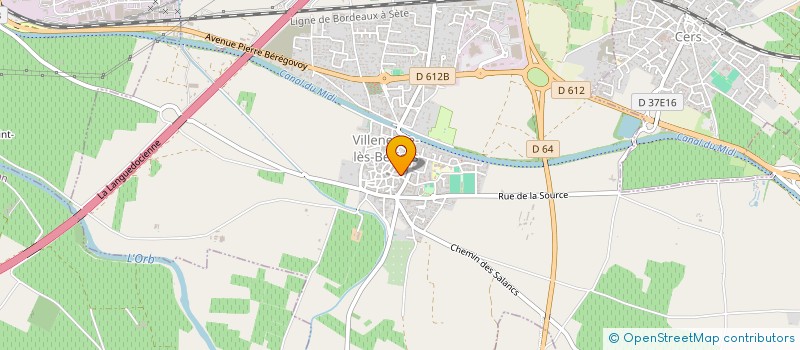localisation de l'entreprise S.2B à VILLENEUVE-LES-BEZIERS