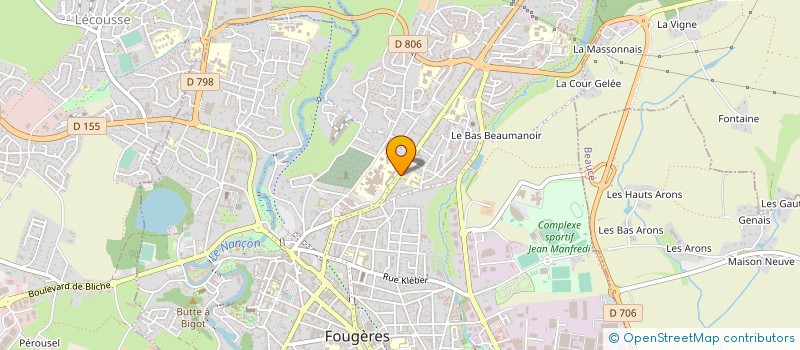 localisation de l'entreprise S 3 F à FOUGERES
