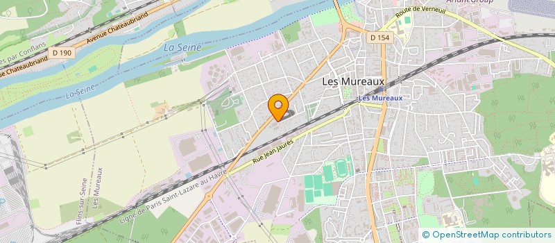 localisation de l'entreprise S 3 M SOC. MENUISERIE MIROIT. MURIAUTINE à LES MUREAUX