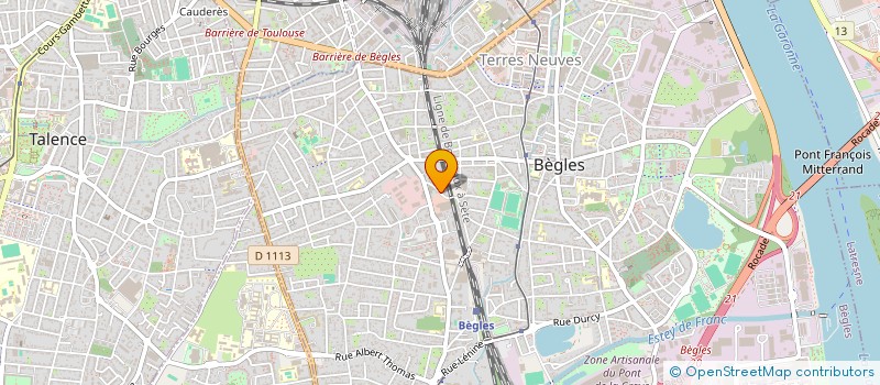 localisation de l'entreprise S 3 T à BEGLES