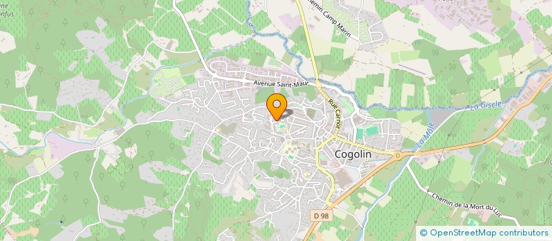 localisation de l'entreprise S A 2 M DISTRIBUTION ELECTRICITE  COGOLIN