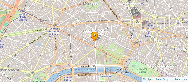 localisation de l'entreprise S.A. 26 AV DES CHAMPS ELYSEES   PARIS 8  PARIS