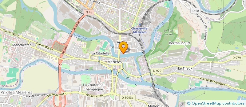localisation de l'entreprise S.A  CHARLEVILLE-MEZIERES
