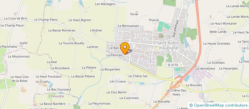 localisation de l'entreprise S A A D à SAINT-AUBIN-D'AUBIGNE