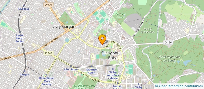 localisation de l'entreprise S.A AUTO à CLICHY-SOUS-BOIS