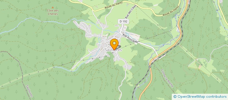 localisation de l'entreprise S.A.B.  SAULXURES