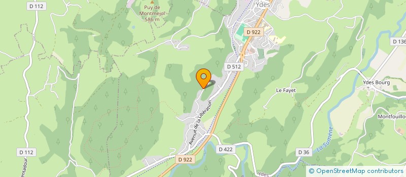 localisation de l'entreprise S.A.B. à YDES