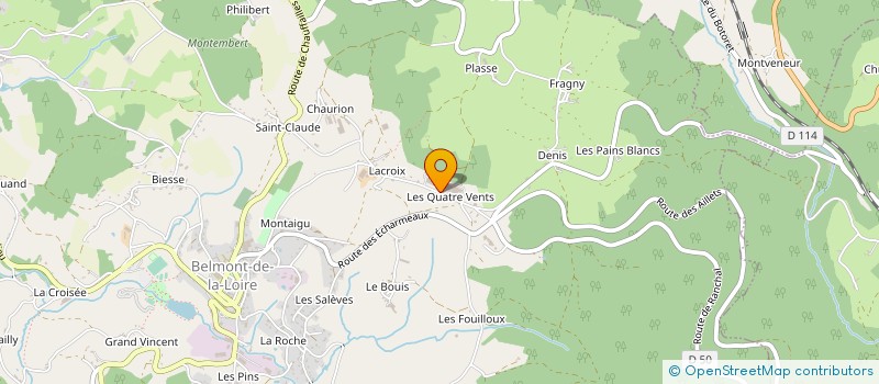 localisation de l'entreprise S.A.B. BELMONT à BELMONT-DE-LA-LOIRE