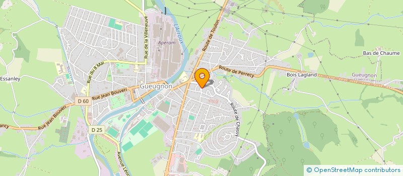 localisation de l'entreprise S.A.B. IMMO  GUEUGNON