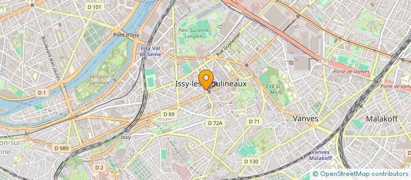 localisation de l'entreprise S A B TRICOTS à ISSY-LES-MOULINEAUX