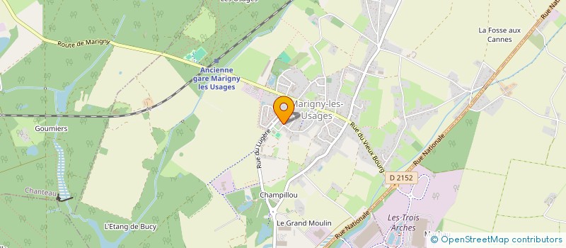 localisation de l'entreprise S.A.C.A à MARIGNY-LES-USAGES